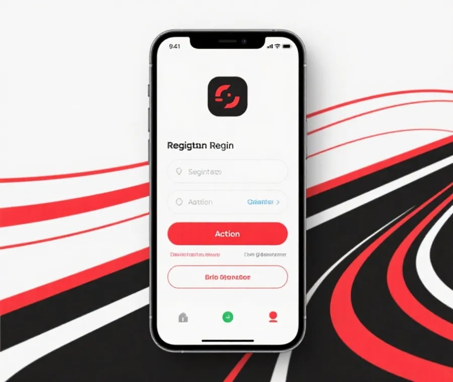 极速赛车官方注册入口界面示意